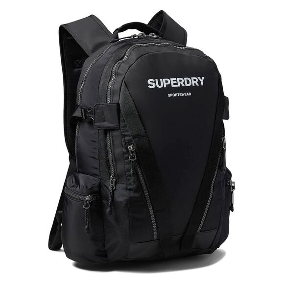 Superdry Other - Superdry Mens Mountain Tarp Graphic Backpack Black/Optic - NWT
